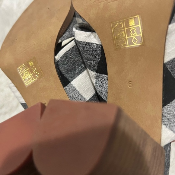 Madewell The Alexandria Mule in Gingham Check - size 6 - NEW - Picture 7 of 9